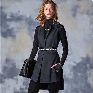 Cabi long round neck vest sz M